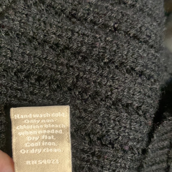 Banana Republic Black Short Sleeve Ribbed Sweater Dress Size 2 - Picture 6 of 6